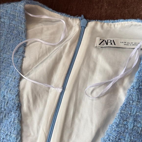 Last 🔥 ZARA blue textured romper - Picture 5 of 9